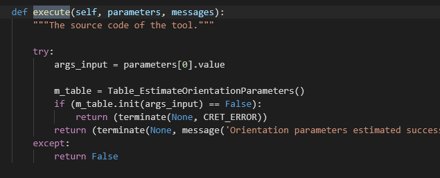 Execute Statement im Python Code